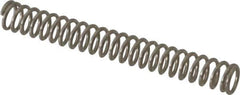 Value Collection - 0.12" OD, 0.016" Wire, 1" Free Length, Compression Spring - 3.2 Lb Spring Rating, Stainless Steel - Top Tool & Supply