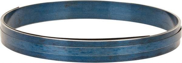 Value Collection - 0.042 Inch Thick x 1-1/2 Inch Wide x 5 Ft. Long, Spring Steel Coil - 1095 Blue Tempered Steel - Top Tool & Supply