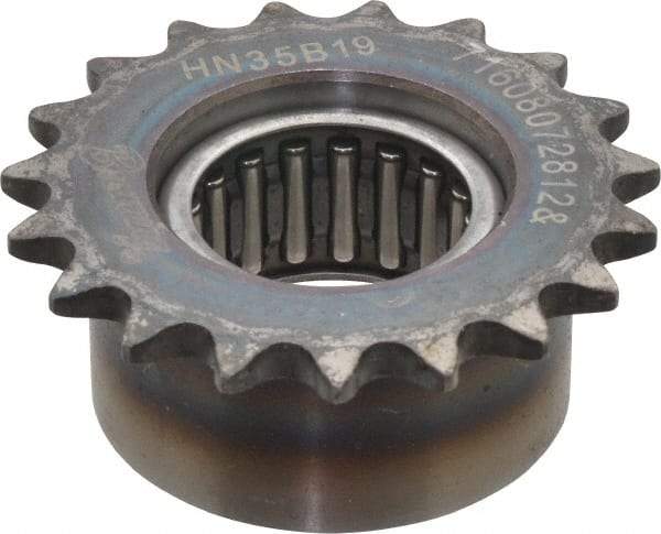 Browning - 2.47" Outside Diam, Steel, Chain Idler Sprocket - Chain Size 35 - Top Tool & Supply