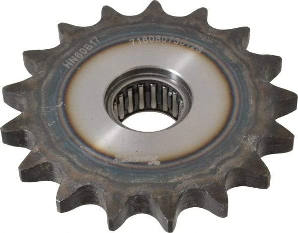 Browning - 4.46" Outside Diam, Steel, Chain Idler Sprocket - Chain Size 60 - Top Tool & Supply