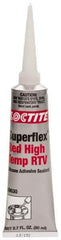 Loctite - 80 mL Tube Red RTV Silicone Joint Sealant - 30 min Tack Free Dry Time, 24 hr Full Cure Time, Series 135 - Top Tool & Supply