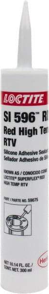 Loctite - 300 mL Cartridge Red RTV Silicone Joint Sealant - 30 min Tack Free Dry Time, 24 hr Full Cure Time, Series 198 - Top Tool & Supply