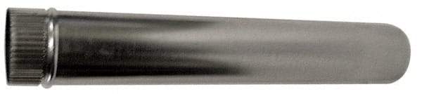 Made in USA - 3" ID, Galvanized Round Pipe - 24" Long, 26 Gage - Top Tool & Supply