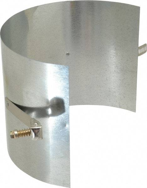 Made in USA - 4" ID Galvanized Duct Drawband - 4" Long, Standard Gage, 25 Piece - Top Tool & Supply