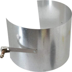 Made in USA - 5" ID Galvanized Duct Drawband - 5" Long, Standard Gage, 25 Piece - Top Tool & Supply