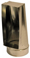 Made in USA - 6" ID Galvanized Duct End Register Boot - 12" Long x 4" Wide, Standard Gage, 25 Piece - Top Tool & Supply