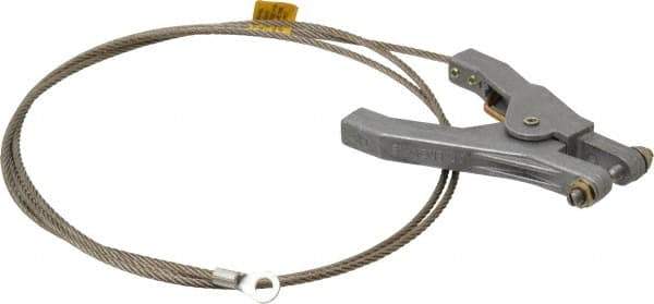 Hubbell Workplace - 19 AWG, 5 Ft., Hand Clamp, Terminal, Grounding Cable with Clamps - Noninsulated - Top Tool & Supply