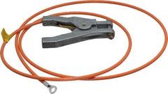 Hubbell Workplace - 19 AWG, 5 Ft., Hand Clamp, Terminal, Grounding Cable with Clamps - Orange - Top Tool & Supply