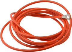 Hubbell Workplace - 19 AWG, 10 Ft., Terminal, Grounding Cable with Clamps - Orange, Includes (2) 1/4 Inch Terminals - Top Tool & Supply