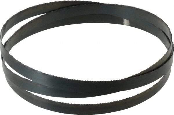 Starrett - 18 TPI, 5' Long x 1/2" Wide x 0.025" Thick, Welded Band Saw Blade - Carbon Steel, Toothed Edge, Wavy Tooth Set, Flexible Back, Contour Cutting - Top Tool & Supply