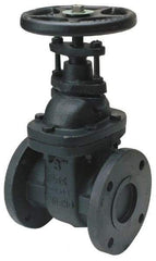 Legend Valve - 2-1/2" Pipe, Class 125, Flanged Cast Iron Solid Wedge Stem Gate Valve - 200 WOG, 125 WSP, Bolted Bonnet - Top Tool & Supply