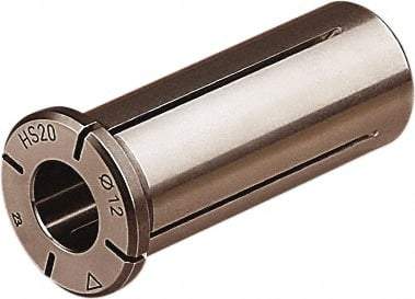 Seco - 0.315" ID x 1-1/4" OD, 1.54" Head Diam, Slotted Hydraulic Chuck Sleeve - Steel, 2-1/2" Length Under Head, Through Coolant - Exact Industrial Supply