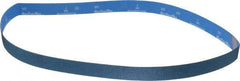 Norton - 1-1/2" Wide x 60" OAL, 80 Grit, Zirconia Alumina Abrasive Belt - Zirconia Alumina, Medium, Coated, X Weighted Cloth Backing, Series R823 - Top Tool & Supply