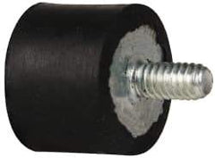 Tech Products - 55 Lb Capacity, 1/4-20 Plate/Stud Vibration Isolator - 1" Diam, 3/4" High - Top Tool & Supply