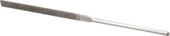 Grobet - 5-1/2" OAL Fine Equalling Needle Diamond File - 2-1/2 LOC, 220 Grit - Top Tool & Supply