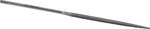 Grobet - 5-1/2" OAL Very Fine Half Round Needle Diamond File - 2-1/2 LOC, 220 Grit - Top Tool & Supply