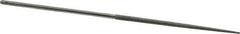 Grobet - 5-1/2" OAL Very Fine Round Needle Diamond File - 2-1/2 LOC, 220 Grit - Top Tool & Supply