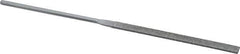 Grobet - 5-1/2" OAL Medium Equalling Needle Diamond File - 2-1/2 LOC, 126 Grit - Top Tool & Supply