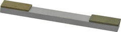 Made in USA - Fine & Very Fine, 1" Length of Cut, Double End Diamond Hone - 120 & 220 Grit, 3/8" Wide x 3/8" High x 4" OAL - Top Tool & Supply