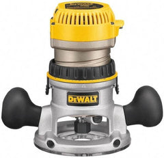 DeWALT - 8,000 to 24,000 RPM, 2.25 HP, 12 Amp, Fixed Base Electric Router - 1/4 and 1/2 Inch Collet - Top Tool & Supply