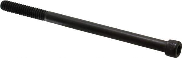 Value Collection - 1/4-20 UNC Hex Socket Drive, Socket Cap Screw - Alloy Steel, Black Oxide Finish, Partially Threaded, 4" Length Under Head - Top Tool & Supply