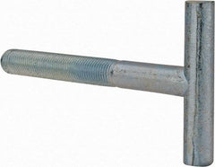 Gibraltar - 3/8-24, 2" Thread Length, Zinc Plated, Steel T Strap Bolt - 3-1/2" Length Under Head, Grade 5, 2" Head Width x 3/8" Head Height - Top Tool & Supply