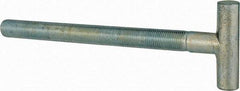 Gibraltar - 1/2-20, 5-1/2" Thread Length, Zinc Plated, Steel T Strap Bolt - 6-1/2" Length Under Head, Grade 5, 2" Head Width x 1/2" Head Height - Top Tool & Supply