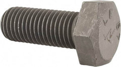 Made in USA - 7/8-9 Thread, 2-1/4" Length Under Head, Alloy Steel Hex Head Bolt - Uncoated, UNC Thread, ASTM A193, Grade B7 - Top Tool & Supply