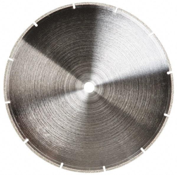 Made in USA - 10" Diam, 5/8" Arbor Hole Diam, Wet & Dry Cut Saw Blade - Diamond-Tipped, Standard Round Arbor - Top Tool & Supply