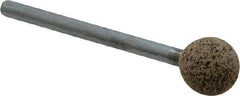 Cratex - 3/8" Max Diam, Shape Code B122, Rubberized Point - Very Coarse Grade, Aluminum Oxide - Top Tool & Supply