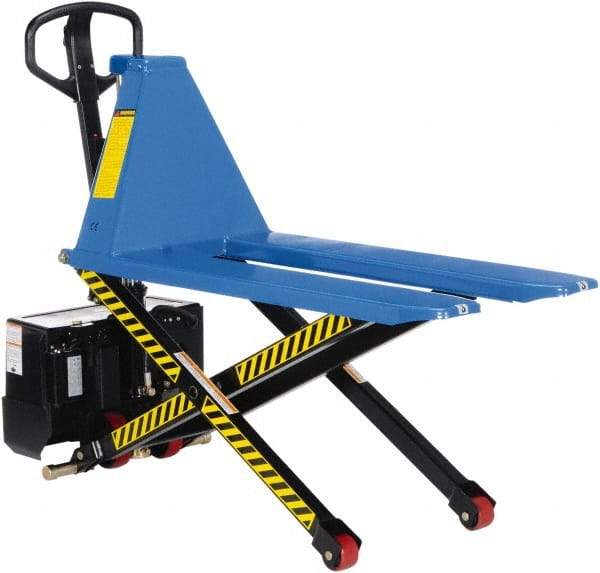 Vestil - 3,000 Lb Capacity, 31-1/2" Lift Portable Tote Lifter - 3-1/2" Min Lift Height, 45" Fork Length x 6-1/2" Fork Width, 27" Overall Width - Top Tool & Supply