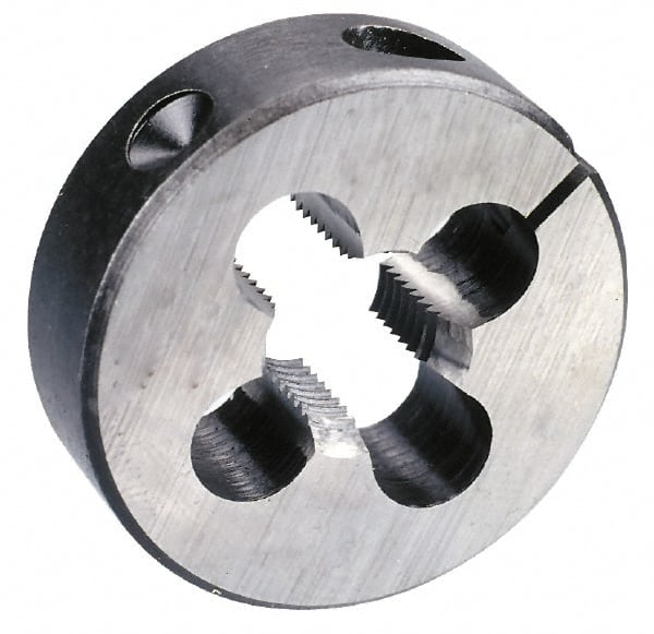 Cle-Line - M4.5x0.75 Metric Coarse High Speed Steel Round Adjustable Die - Top Tool & Supply