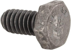 Made in USA - 1/4-20 Thread, 1/2" Length Under Head, Alloy Steel Hex Head Bolt - Uncoated, UNC Thread, ASTM A193, Grade B7 - Top Tool & Supply