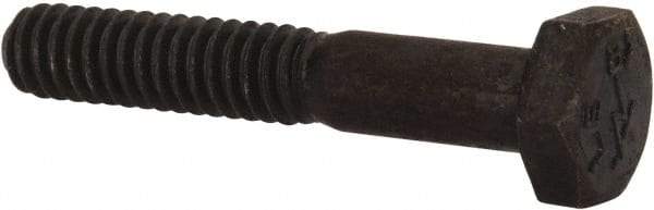 Made in USA - 1/4-20 Thread, 1-1/2" Length Under Head, Alloy Steel Hex Head Bolt - Uncoated, UNC Thread, ASTM A193, Grade B7 - Top Tool & Supply