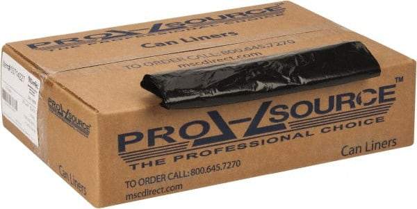 PRO-SOURCE - 1.35 mil Thick, Heavy-Duty Trash Bags - 33" Wide x 40" High, Black - Top Tool & Supply