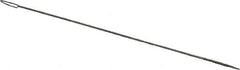 PRO-SOURCE - 1/2" Long x 1/16" Diam Stainless Steel Twisted Wire Bristle Brush - Single Spiral, 4" OAL, 0.003" Wire Diam, 0.032" Shank Diam - Top Tool & Supply