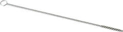 PRO-SOURCE - 1" Long x 1/8" Diam Stainless Steel Twisted Wire Bristle Brush - Single Spiral, 6" OAL, 0.003" Wire Diam, 0.085" Shank Diam - Top Tool & Supply