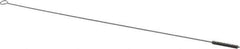 Made in USA - 1-1/2" Long x 1/4" Diam Stainless Steel Twisted Wire Bristle Brush - Double Spiral, 18" OAL, 0.003" Wire Diam, 0.091" Shank Diam - Top Tool & Supply