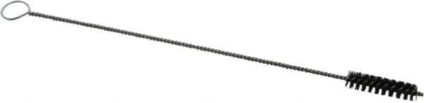 PRO-SOURCE - 1-1/2" Long x 5/16" Diam Horsehair Bristle Brush - Single Spiral, 9" OAL, 0.004" Filament Diam, 0.096" Shank Diam - Top Tool & Supply