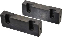Snap Jaws - 4" Wide x 1-1/2" High x 3/4" Thick, Flat/No Step Vise Jaw - Soft, Steel, Fixed Jaw, Compatible with 4" Vises - Top Tool & Supply