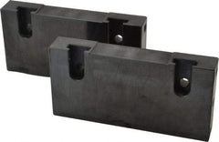 Snap Jaws - 6" Wide x 3" High x 1" Thick, Flat/No Step Vise Jaw - Soft, Steel, Fixed Jaw, Compatible with 6" Vises - Top Tool & Supply