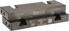 Snap Jaws - 8" Wide x 3" High x 1" Thick, Flat/No Step Vise Jaw - Soft, Steel, Fixed Jaw, Compatible with 8" Vises - Top Tool & Supply