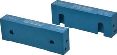 Snap Jaws - 6" Wide x 2" High x 1" Thick, Flat/No Step Vise Jaw - Soft, Aluminum, Fixed Jaw, Compatible with 6" Vises - Top Tool & Supply