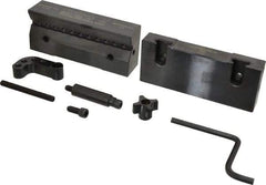 Snap Jaws - 6" Wide x 3-1/8" High x 1" Thick, V-Groove Vise Jaw - Steel, Fixed Jaw, Compatible with 6" Vises - Top Tool & Supply