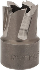 Hougen - 12mm Diam x 1/4" Deep High Speed Steel Annular Cutter - Top Tool & Supply