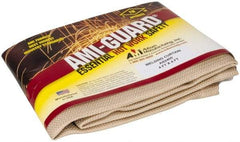 Auburn Mfr - 4' High x 4' Wide x 0.04" Thick Silica Welding Curtain - Tan, Grommet - Top Tool & Supply