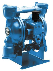 SandPIPER - 1" NPT, Metallic, Air Operated Diaphragm Pump - Santoprene Diaphragm, Stainless Steel Housing - Top Tool & Supply