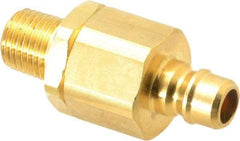 Parker - 1/4 Thread Brass Hydraulic Hose MPT Fitting - 2,250 psi - Top Tool & Supply