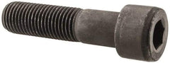 Value Collection - 1-1/4 - 7 UNC Hex Socket Drive, Socket Cap Screw - Alloy Steel, Black Oxide Finish, Partially Threaded, 5" Length Under Head - Top Tool & Supply