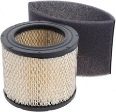 Gast - Air Compressor Filter Element - 4-3/4" High, 3-5/8" ID x 6-5/8" OD, Use with Gast AJ126D Inlet Filter - Top Tool & Supply